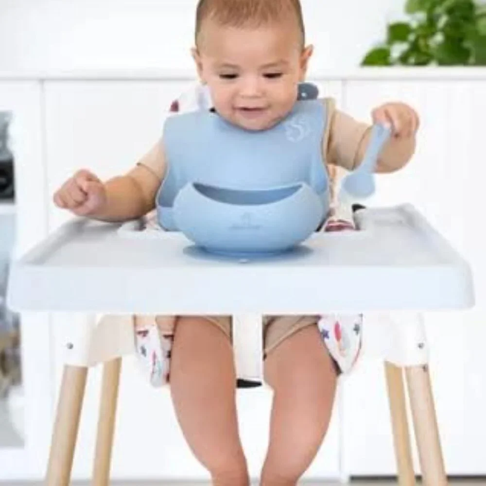 Nibble And Rest Highchair Cushion Cover /  Wooden Footrest IKEA ANTILOP - Picture 3 of 3